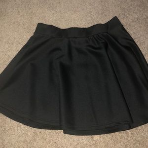 Black mini skirt